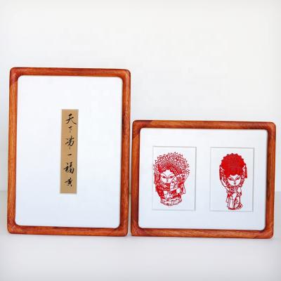 China Eco-Freindly Original Design Crimson Chinese Style 3x5 10x15cm 4 x6 6x8 Small Family Photo Frame Gift for sale