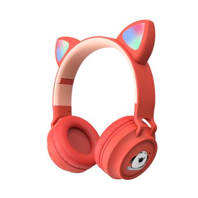 China Cute-Girl-Earphone OEM Wireless Wholesale Pink Kids Headphones Headset(can use wired also) for sale