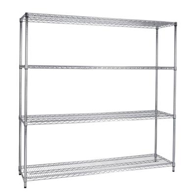 China Minimalist Brand New Stainless Steel Kitchen Shelves Storage Shelving Utensil Wire Shelf Rack for sale