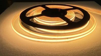 China High Density 384 LED COB Strip Flexible Linear Light Bar COB LED Strip 12v 24v Flexible Led Strip for sale