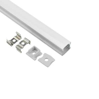 China Slim Decorations 17*15 Mm Cabinet Kitchen Led Strip Profile Surface Mounted Linear Light Led Profile Led for sale