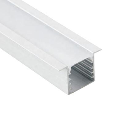 China Decorations Kitchen Led Light Square Deep Recessed Led Aluminum Extrusion Led Linear Light Led Profile for sale