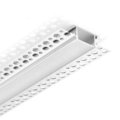 China Decorations new design led wall lamp linear led strip profile wall bracket gypsum led aluminum profile for sale