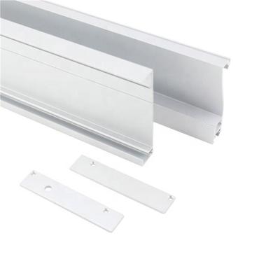 China Decorations Anodized Black And Silver Customized Led Skirting Wall Aluminum Skirting Board Profile for sale