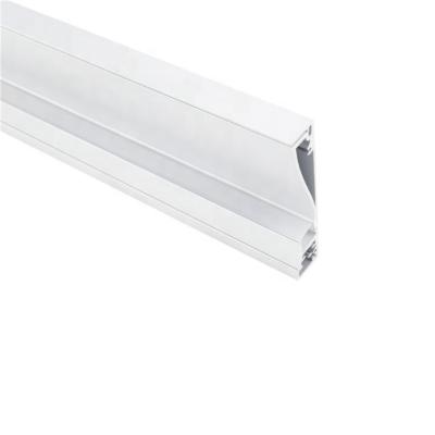 China Residential Line Skirting Board Drywall LED Wall Foot Decorations TW1680 Aluminum Profile for sale