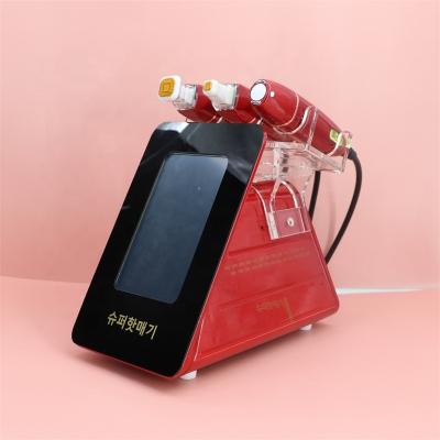 China Skin Tightening Machine 2022S NEW 2D HIFU Portable Thermal Beauty Spa RF Face Lifting Machine 2 IN 1 Face Eyes Neck Care Beauty Device for sale