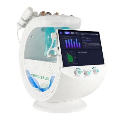 China Exfoliators 2022 NEW! Microdermabrasion Hydra 7 in 1 Smart Hydrodermabrasion Machine Oxygen Analyzer Ice Blue Deep Skin Cleaning for sale