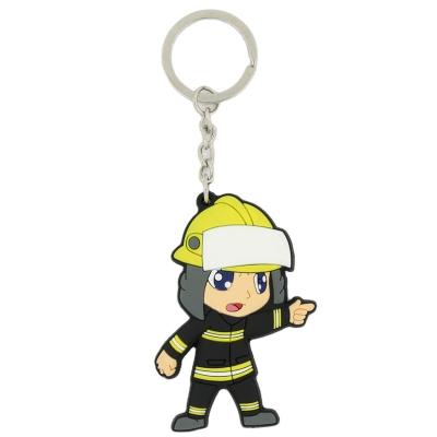 China Business Gifts Custom 2021 Hot Selling Cute Cartoon Scare Rubber Key Chains For Souvenir Gifts Soft PVC Key Rings For Business Gifts for sale