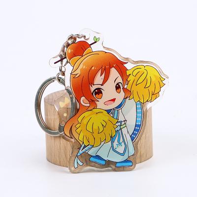 China Various Cartoon Character Cute Image Eco-friendly Acrylic Keychain Gifts Promotion Plastic Acrylic Key Chains For Business Gifts for sale