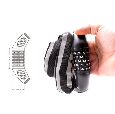 China 5 Digit Number Combination Number Lock WG0006 Bike Security Outdoor Anti-theft Motorcycle Bike Chain Lock Bicycle Accessories for sale