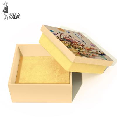 China Recycled Materials Fashion Square Jewelry Box Flannel Earrings Pendant Boxes Gift Packaging Logo Custom Velvet Jewelry Box for sale