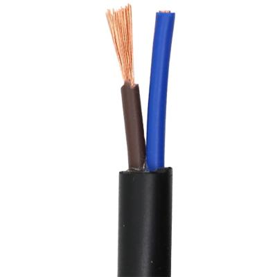 China Indoor and outdoor rvv 2 0.75 core 0.75mm price 18awg square copper insulation flexible pvc sheathed electrical cables for sale