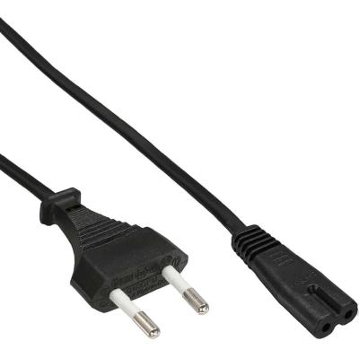 China Round VDE Plug 2 Core Power Cord 2 Pin AC Power Cord Plug Indoor And Outdoor 2 Pack Size IEC C7 AC Cable for sale