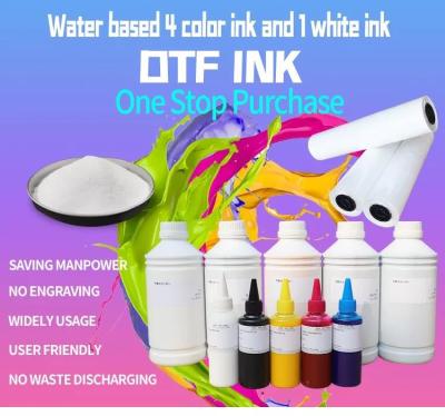 China 1000ml CMYKW DTF Printing Ink White DTF Printing Materials High Speed Printing for sale