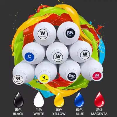 China Colorful Direct to Film DTF Ink 1 Liter CMYK White DTF Printing Ink 1000ml for sale