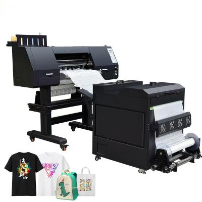 China Swonder 2 Heads 4 Heads XP600 I3200 60cm Black Dtf Printer Printing Machine Dtf Printer With Powder Shaker For T-shirt for sale