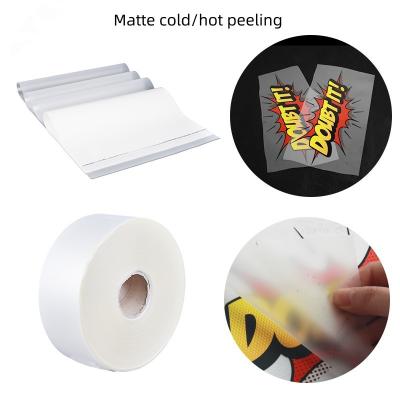 China Matte Hot Peel 39*54cm 75 Mikronen PET-Auslösungsfilm für Bildschirm- und Offsetdruck zu verkaufen