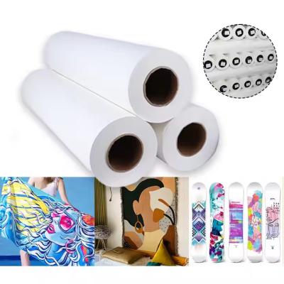 China 95GSM 44 inch*400m epson sublimation paper Roll For Polyester Fabric for sale