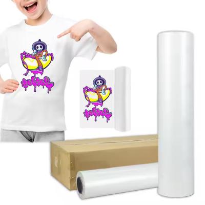 China 30cm 60cm Hot Peel Matte DTF White Ink Pet Film A3 A4 Dtf Print Film for sale