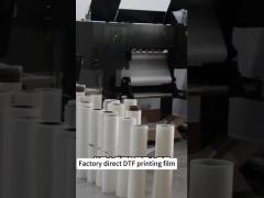 Factory DTF printing film 42cm*100M glossy Matte White ink printing Film for garment