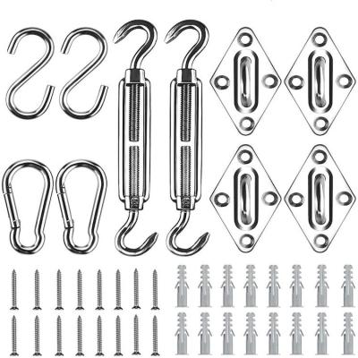 China 5mm Square Stainless Steel Sun Shade Sail Hardware Kit for sale