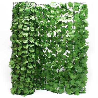 China CLASSIC 1*3m Faux Ivy Privacy Fence Artificial Plastic Leaf Grass Fence For Garden Decoration for sale