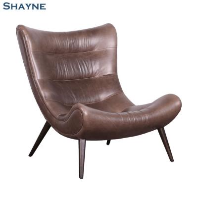 China Shayne ODM Factory 1000000 Luxury SKUs Hotel One-stop Luxury Customize American Style Genuine Leather Lounge Chair for sale