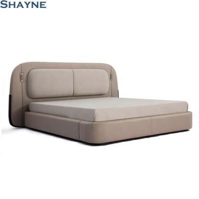 China (Other) KT Shayne Adjustable ODM Furniture Factory Customize Italian Style King Size And Queen Antique Fabric Upholstered Wood Bed for sale