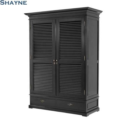 China Shayne ODM China Luxury High-end American Style Furniture Anonymous Customize Company Designs Portable Half Size Wooden Wardrobe for sale