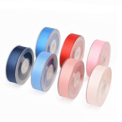 China RIBEST Grosgrain Ribbon Printed Logo Grosgrain Ribbon By Roll Customized 196 Colors Wholesale 3-100MM for sale