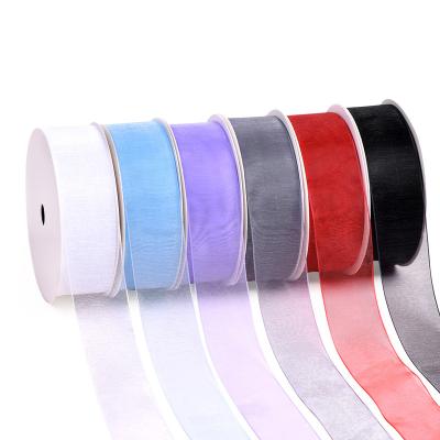 China RIBEST ribbon balloon gift wrap organza ribbon satin roll fancy custom printed logo 3-50MM for sale