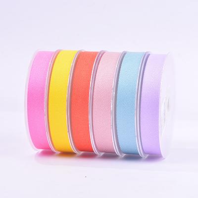 China Ribest 6-50MM Polyester Twill Metallic Ribbon For Apparel Lingerie Hair Decoration 50Yard/Roll Wholesale for sale