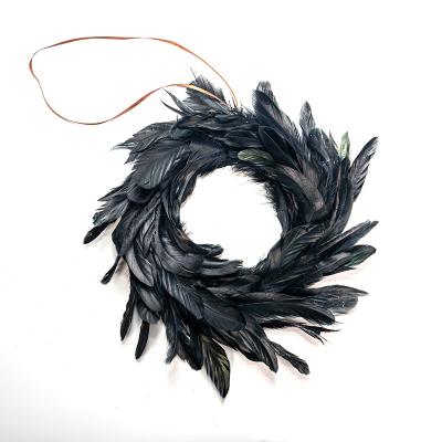 China Traditional and Modern Feather Garland Feather Balls Wedding and Events Decoration Centerpieces Feather Decorative Flower Garland for sale