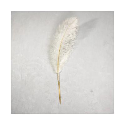 China Use Eco-friendly Stuff Manufacturer Factory Directly Rooster Feather Dye Ostrich Feather Pick Stem Christmas Handmade Decorative Feather Floral Picks for sale