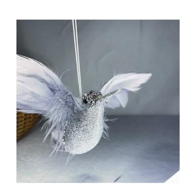 China modern & Vintage Glitter Synthetic Feather Bird Humming Bird For Arts And Crafts Feather Hat Trim for sale