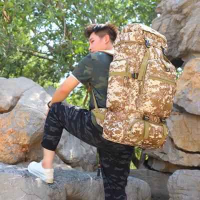 China 70l Bag Multifunction Outdoor Climbing Waterproof Molle Rucksack Waterproof Military Backpack for sale