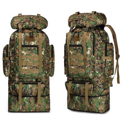 China Custom Made Outdoor Waterproof Survival Army Bag Black Military Tactical Rucksack Backpack Waterproof for sale