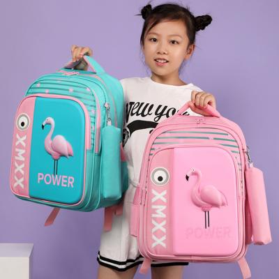 China Other Newest Cartoon Flamingo Mochila Children's School Bags Backpack Travel Convenient For Primary Students for sale