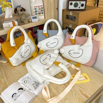 China Small Crossbody Designer Cotton Shopping Tote Bag Fashion Women's Bags Japanese Style Handbags Plush Waterproof Luxury Children Goose for sale