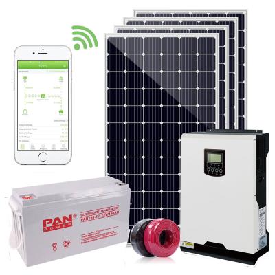 China 3kw 3000w solar system home green hybrid full house energy solar systems for sale for sale