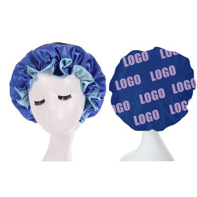 China Comfortable hot sell silk hair cowl with head cowl custom satin durags logo head scarf with head wrap for sale