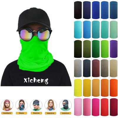 China Outdoor Activities Wholesale Bandana Simple Stretch Seamless Solid Color Tube Scarf Magic Polishes Sports Neck Cuff for sale