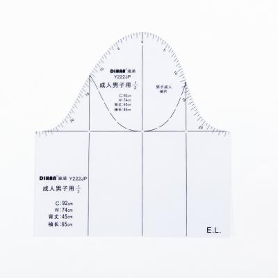 China Model Maker DIHAN Y222JP 1:2 Scale Man Sleeve Model Garment Prototype Making Model Cutting Quilting Rulers Sewing Ruler for sale