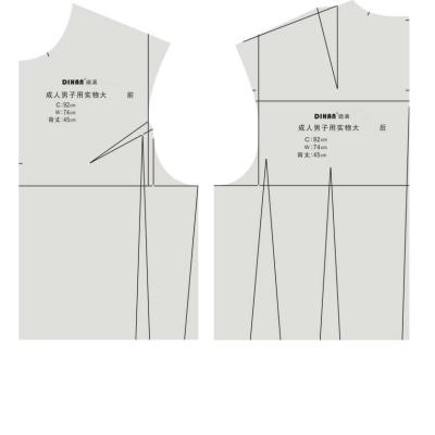 China Pattern Maker DIHAN Y212 scale1: 2 Men's Garment Prototype Pattern Making Pattern Cutting Quilting Rulers Sewing Ruler Tailor for sale