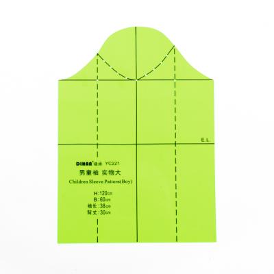 China Pattern Maker DIHAN YC221 Boy's Sleeve Pattern Children's Garment Prototype Pattern Making Pattern Cutting Sewing Quilting Rulers for sale