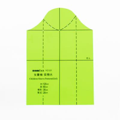 China Model Maker DIHAN YC121 Girl's Sleeve Model Children's Garment Prototype Model Making Model Cutting Quilting Rulers for sale