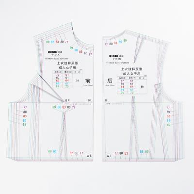 China Pattern Maker DIHAN Y101 Multi-size Woman's Garment Prototype Pattern Making Template Cutting Quilting Rulers Sewing Ruler for sale