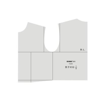 China Pattern Maker DIHAN Y225 scale1: 5 Men's Garment Prototype Shirt Pattern Making Pattern Cutting Rulers And Quilting Templates Sewing Ruler for sale
