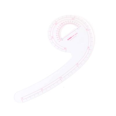 China Fashion Design Ruler Metric Plastic Tailor, Manufacturer DIHAN #9045 40cm Socket Sleeve Opening French Curve Ruler Ruler Model Making, Working for sale