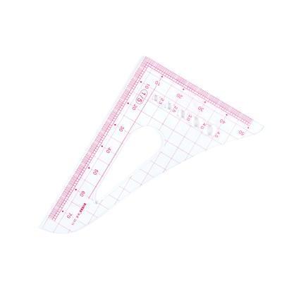 China Model Maker DIHAN #3515 Metric Triangle Scale Ruler, 1/5 Line Scale Tailor Fashion Design Ruler Sandwich Ruler Vary Form Sewing Ruler for sale